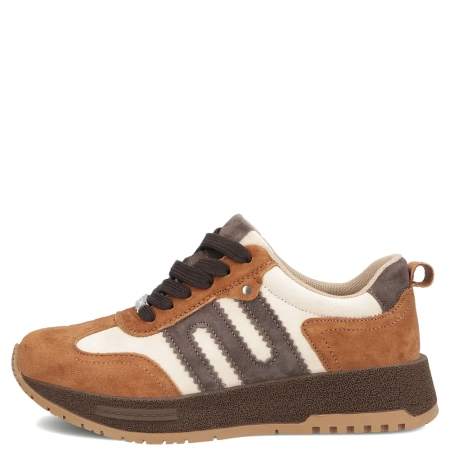 Filippo Skórzane Sznurowane Sneakersy Na Platformie Wielokolorowe DP7980-26-CA-BE