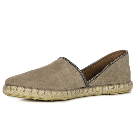 Verbenas Espadryle damskie Carmen Strass Piedra beżowe