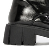 S.Barski Women's Ankle Boots Black Lacquered