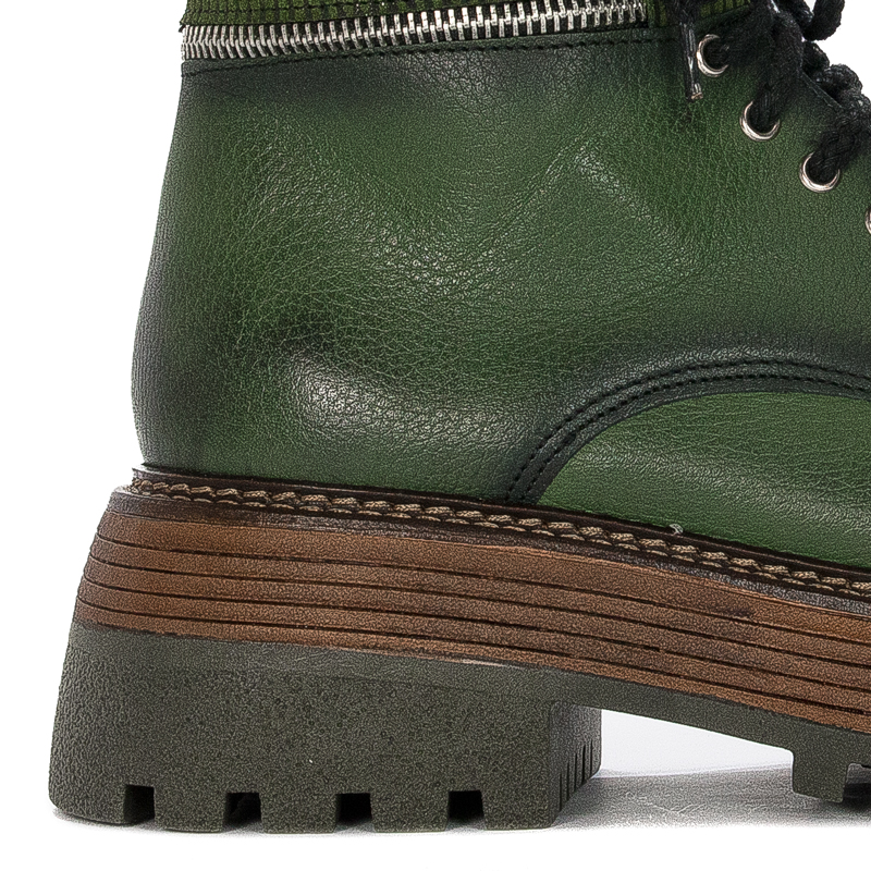 Maciejka  Women's leather Green Boots