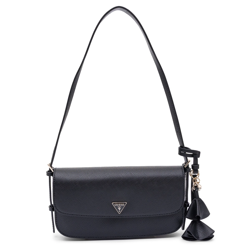 Guess Elegant Small Classic Bag With Decorative Charm Black HWZG2227190-BLACK