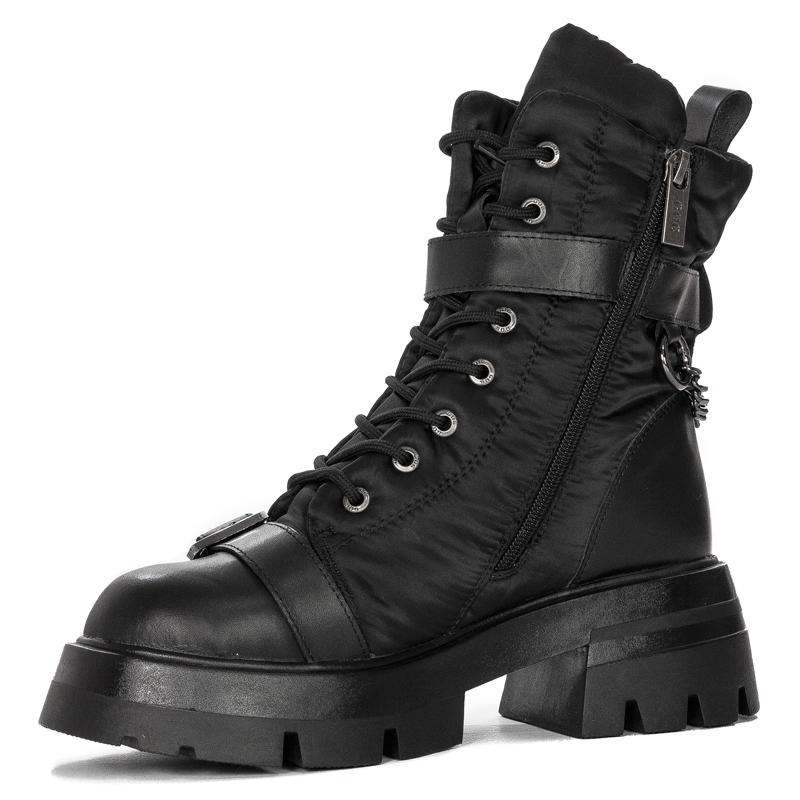 GOE Women's warm leather black women's boots