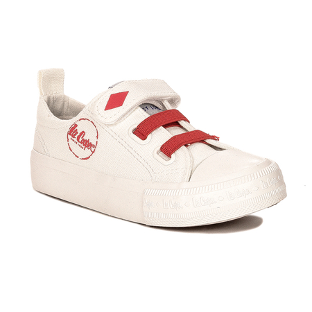 Trampki dziecięce Lee Cooper na rzepy Białe