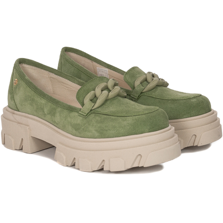 Maciejka 2850J-09/00-1 Green Flat Shoes