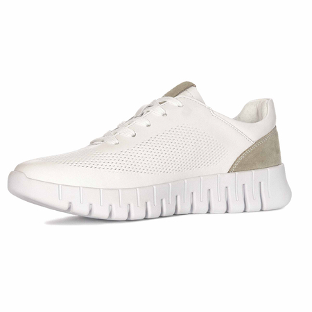 Filippo White Leather Sneakers