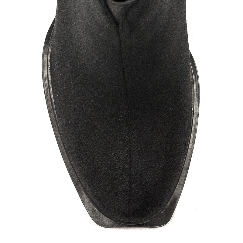 Filippo Black women's insulated boots on a post