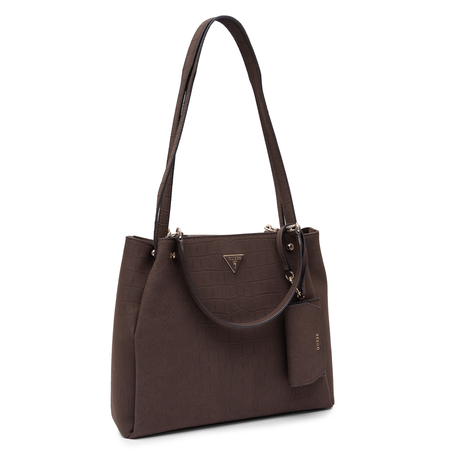 Guess Lorella Torba Damska Klasyczna Tłoczona Brązowa HWCG2306230-ESP