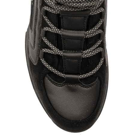 Lee Cooper Buty zimowe trekkingowe damskie Black czarne