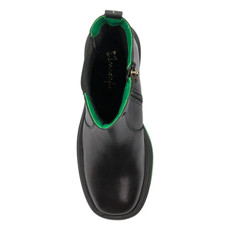 Maciejka 05746-09/00-7 Black+Green Boots