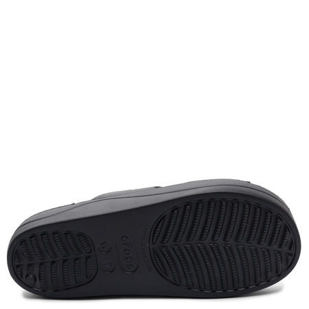 Crocs Classic Klapki Damskie Na Platformie Czarne 208188-001