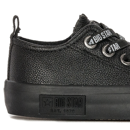 Big Star Trampki dziecięce chłopięce wsuwane Black czarne