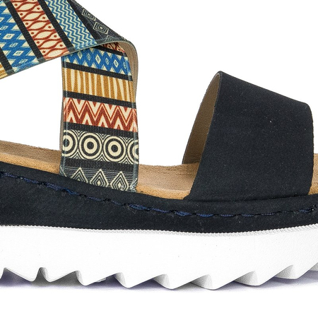 Rieker V44G8-14 Pazifik/Multiprint Navy Sandals