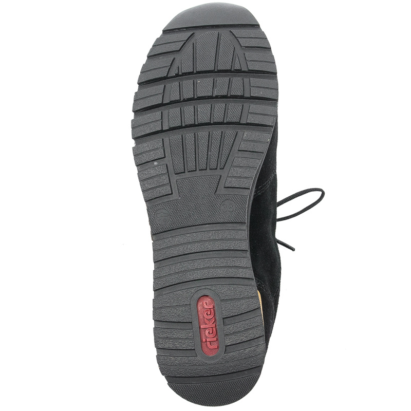 Sneakersy Rieker N7809-00 Schwarz/Black/Leo-Nuss Czarne