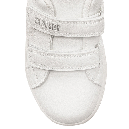 Big Star Children's girls' velcro white sneakers