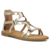 Gold Filippo Striped Sandals