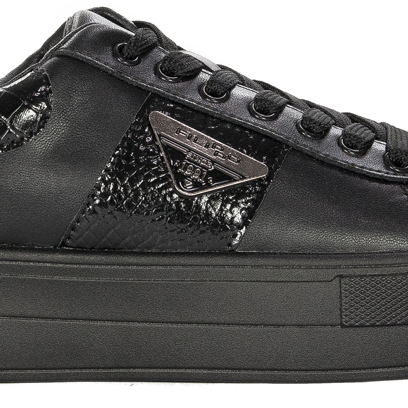 Filippo DP4707/23 BK Black women's Platform Low Shoes