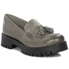Maciejka Leather Platform Loafers Grey 5497S-35/00-5