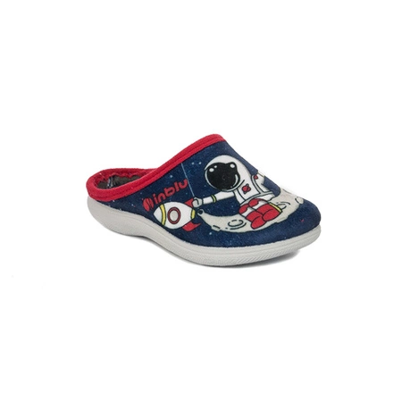 Inblu Kapcie dziecięce chłopięce Navy Granatowy