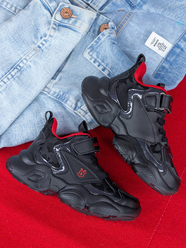 Sneakersy American Club BD14/21 Black/Red