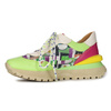 Maciejka Women's Leather Green Pink Sneakers