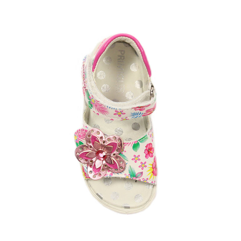 Primigi Children's Sandals White With Flowers