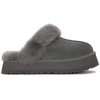 UGG Kapcie damskie na platformie Disquette Charcoal