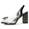 Sca'viola Women's On A High Heel Black Sandals S-230