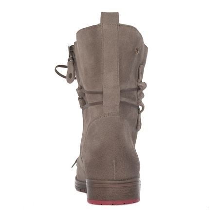 Maciejka Women's Beige Lace-up Boots