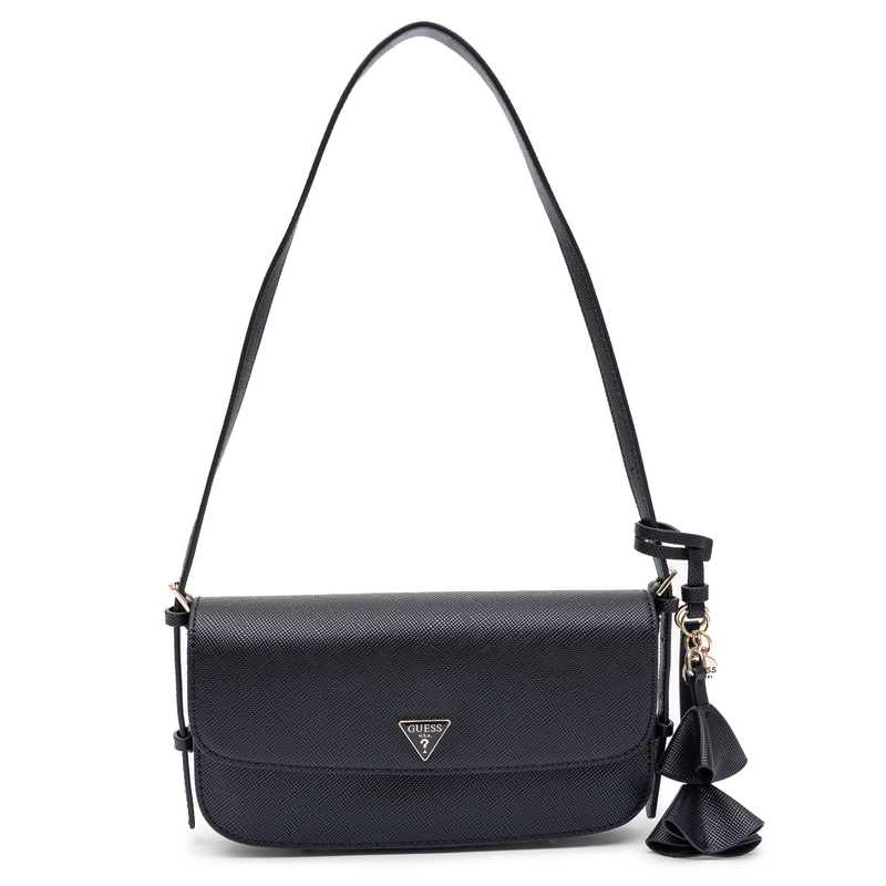 Guess Elegant Small Classic Bag With Decorative Charm Black HWZG2227190-BLACK