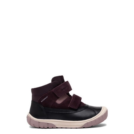 Geox Botki Dziewczęce Black/Dark Purple