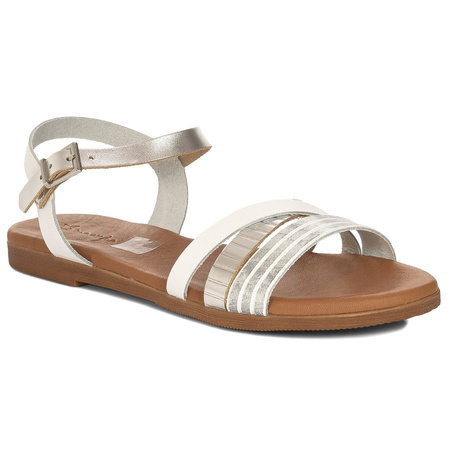 Maciejka Women's Leather White Sandals