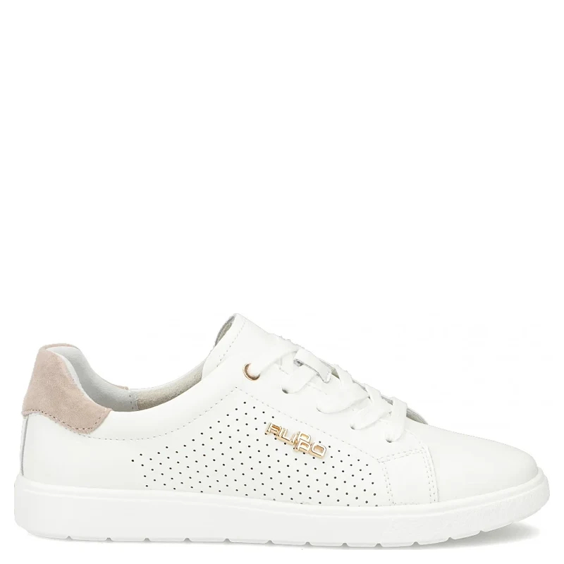 Filippo Skórzane Sneakersy Białe DP6738-WH-BE