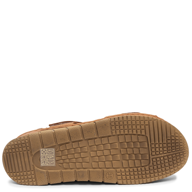 Maciejka Leather Platform Sandals Brown L4495-29/00-1