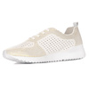 Artiker White-Gold Women's Sneakers