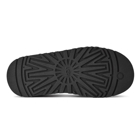 UGG Kapcie Na Platformie Damskie Półbuty Skóra Naturalna Czarny 1174471-BLK