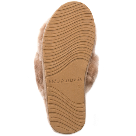 Emu Australia Skórzane Kapcie Damskie Mayberry Camel W11573-Camel