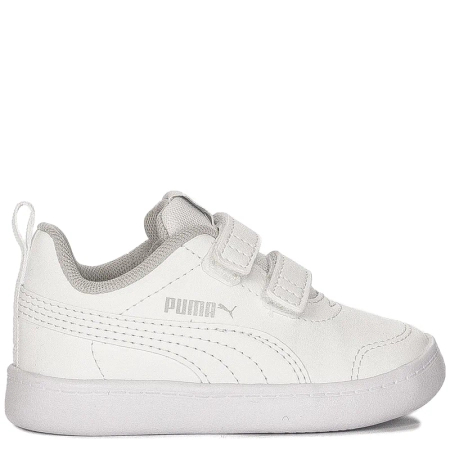 Puma Courtflex v2 V Inf White Velcro shoes for children