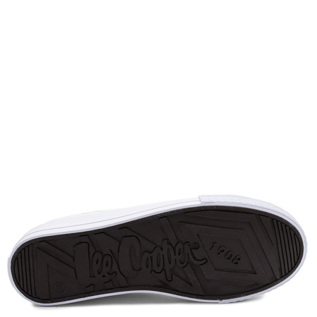 Lee Cooper Women's White Sneakers With Gold Logo LCW-26-02-4056L