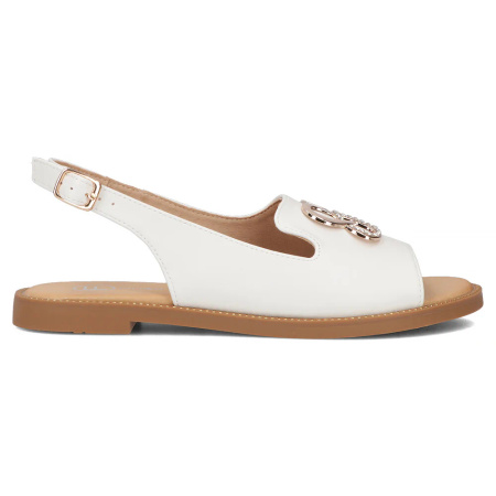 Filippo Women's Sandal White With Strap