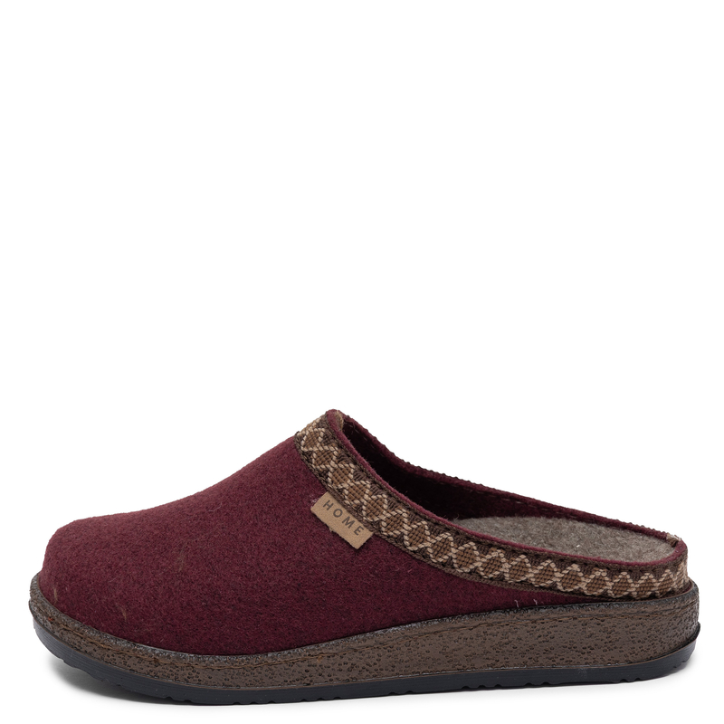 Inblu Warm Felt Home Slippers Slip On Burgundy NL000012-ŚLIWKA