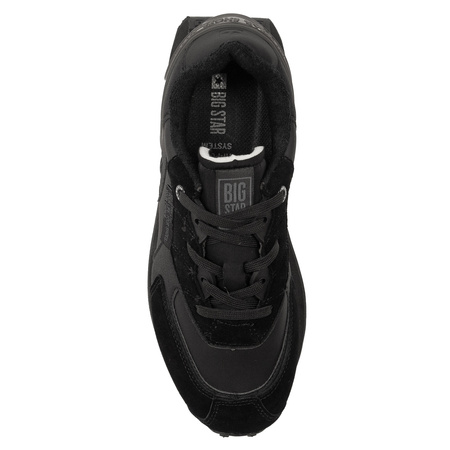 Big Star Men's Black Half Shoes