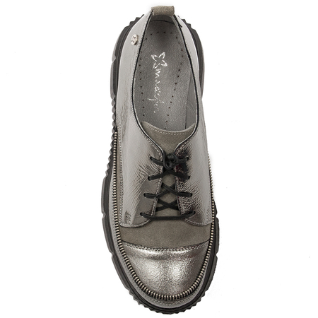 Maciejka 05740-03/00-1 Women's Grey Flat Shoes