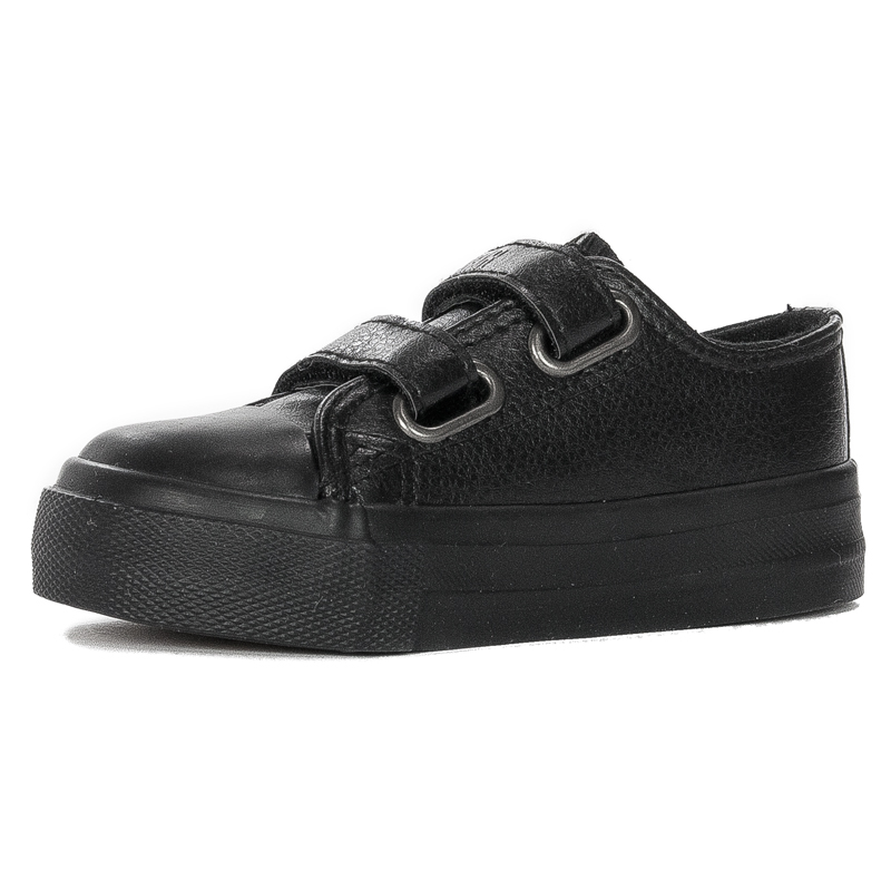 Big Star Black children's sneakers with Velcro fasteners