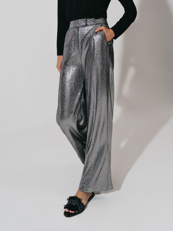 Opra Alia Silver High Waist Pants