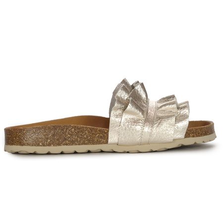 Verbenas Klapki damskie Rocio Nucleo Metal Volante Oro złote