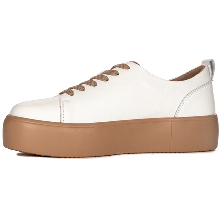 Filippo White Beige platform Low Shoes