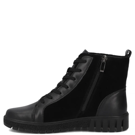 Filippo Skórzane Ocieplane Botki Sznurowane Czarne DBT6359-26-BLK