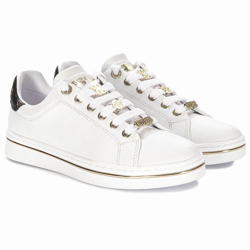 Guess Women's White Sneakers WHITE