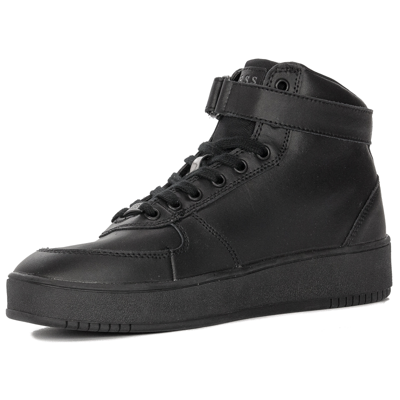 Guess Sneakersy damskie na platformie Vyves Black czarne