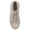 Filippo Women's Platform Leather Ankle Boots Beige